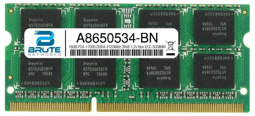 Brute Networks Brute Networks 16GB DDR4-2133 SODIMM 2Rx8 1.2V CL15 — product photo