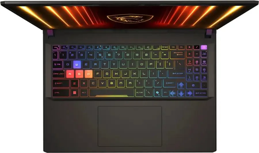 MSI Vector 16 HX AI laptop in Cosmo Gray finish