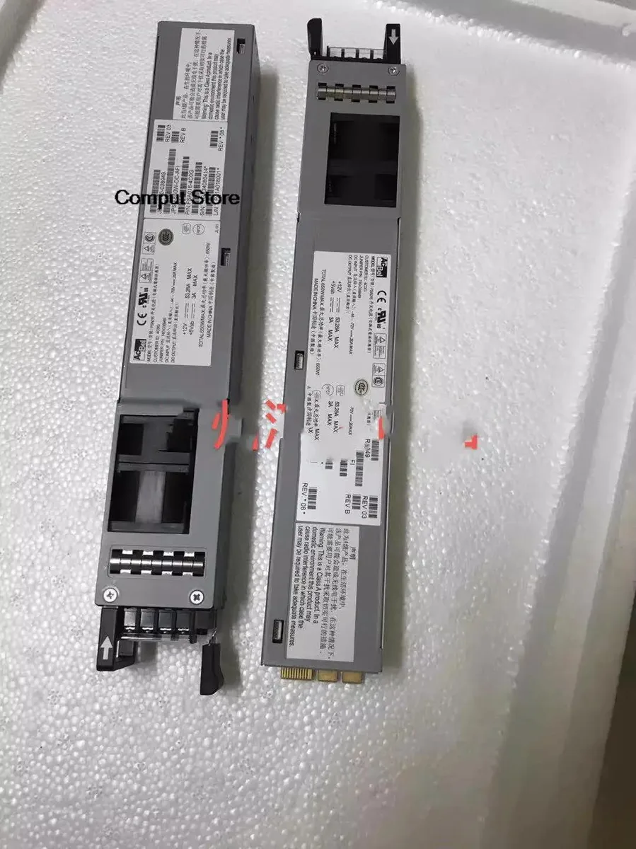 Rectangular metal ATX power supply unit with ventilation grille and label showing 650W rating