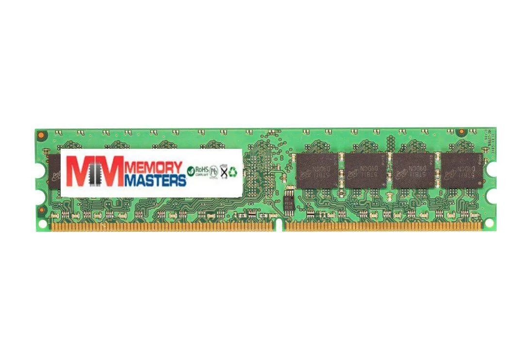Green rectangular DDR2 desktop memory module with 240 gold pins and black memory chips