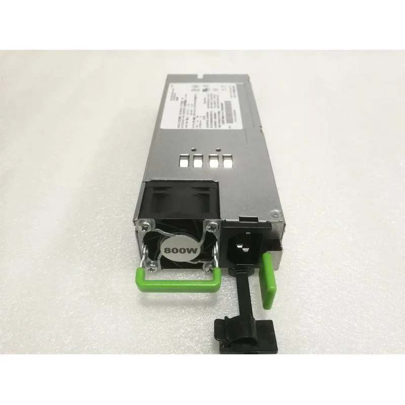 KHACHIMO DPS-800NB B 800W ATX power supply unit, matte black metal casing with fan grille and modular cable sockets