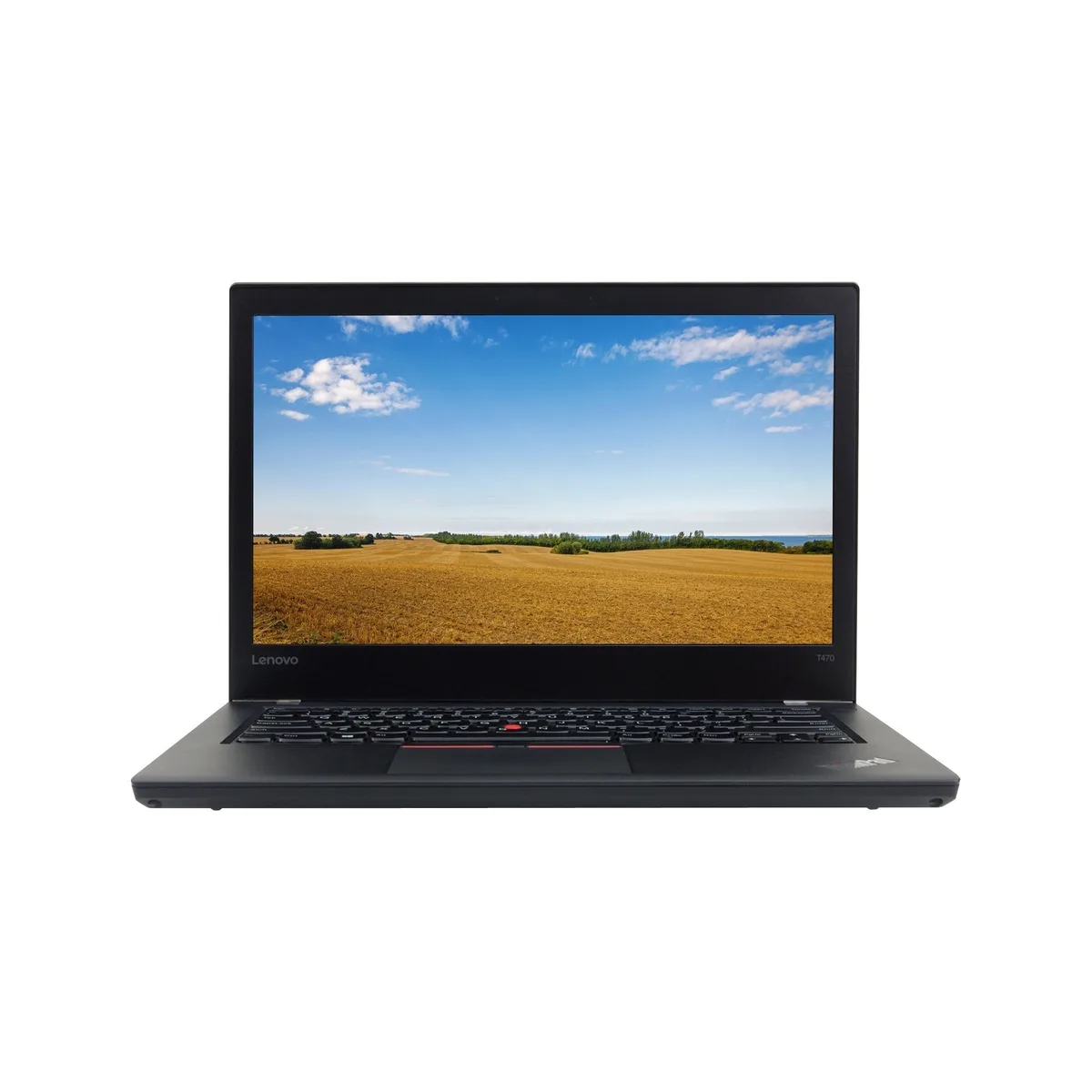 Black ThinkPad T470 laptop, 14 inch matte screen, closed lid