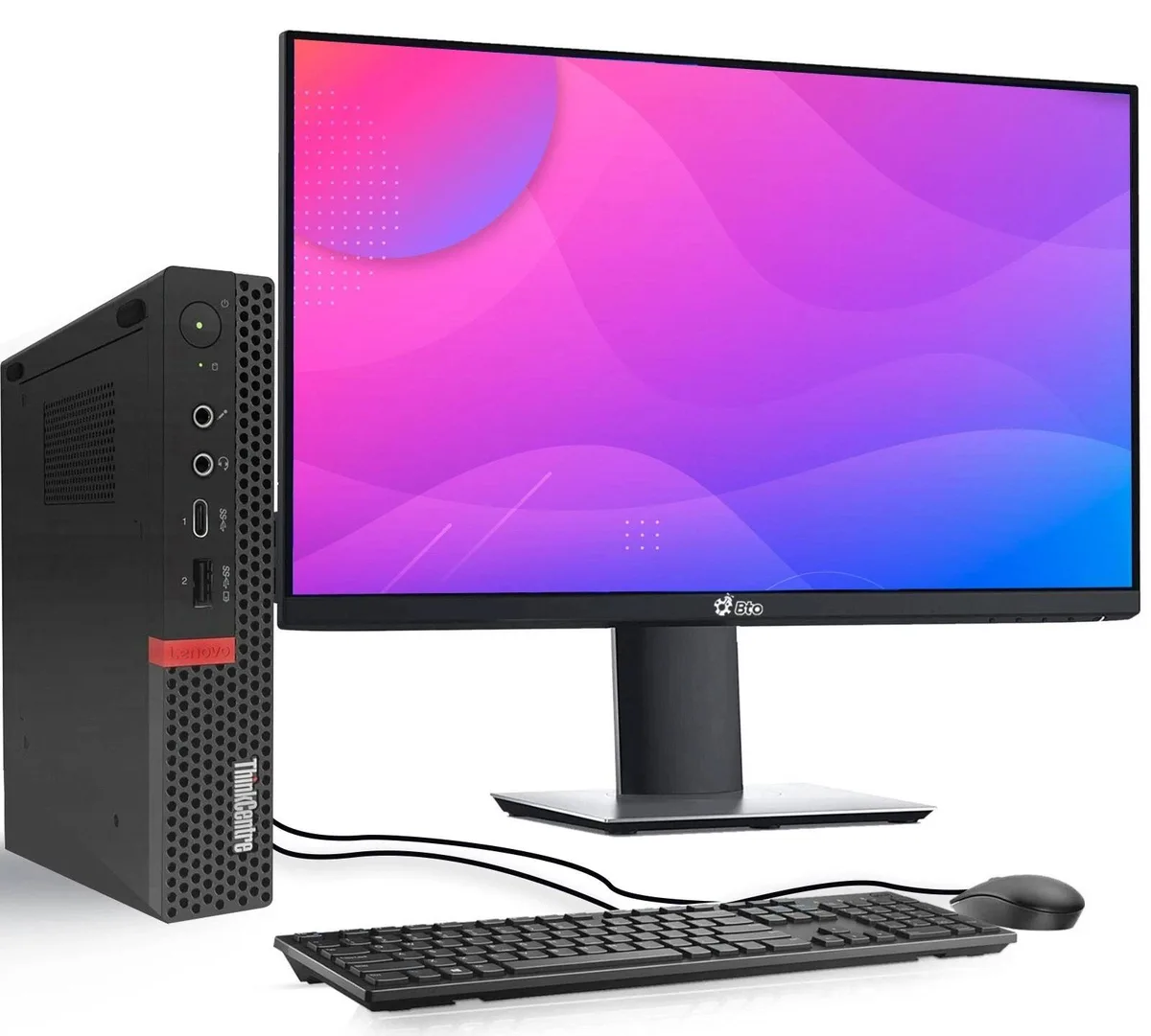 Lenovo Lenovo ThinkCentre M920 Tiny i5-8500 16GB 256GB 22in Monitor Win11 Pro — product photo