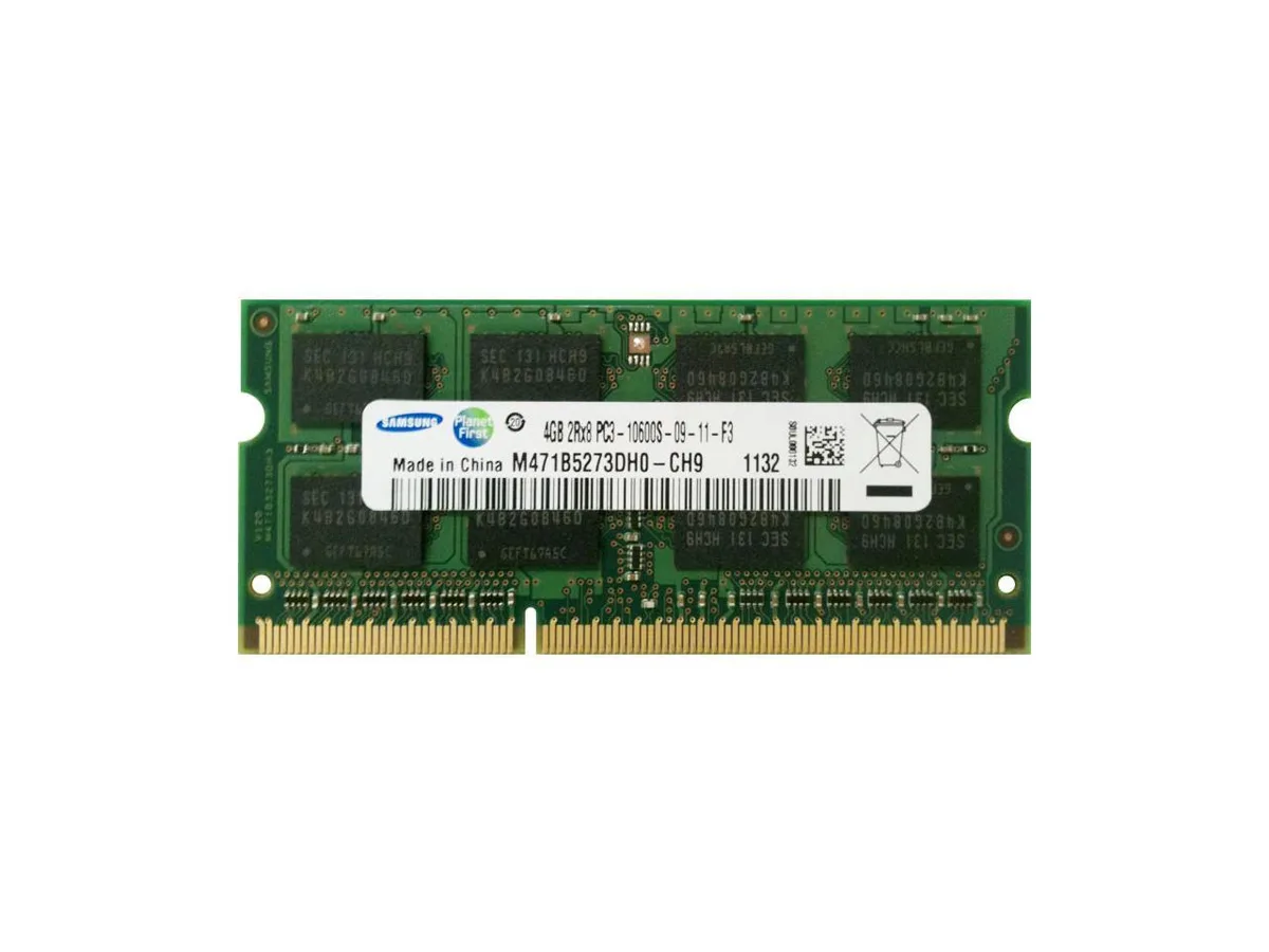 SAMSUNG SAMSUNG 4GB DDR3 1333MHz PC3-10600 204-Pin SO-DIMM CL9 1.50V — Produktfoto