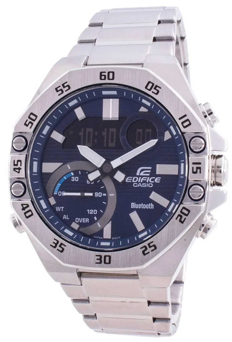 CASIO CASIO Edifice ECB-10D-2A Blue Dial Stainless Steel 100m Watch — product photo