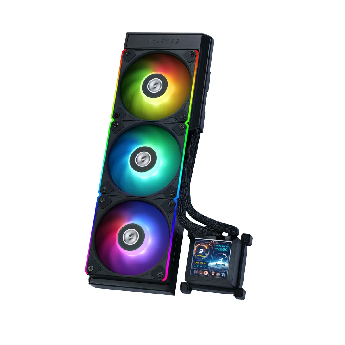 Lian Li Lian Li HSLCD36RB 360 mm liquid cooler 2.88" 480×480 LCD — product photo