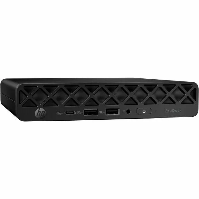 Small square Mini PC in matte black finish