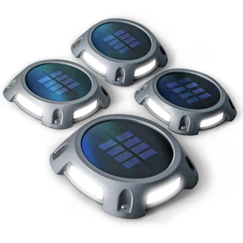 Home Zone Security Home Zone Security ELJ7307V Solar Deck Lights 4-Pack Black — fotografia produktu