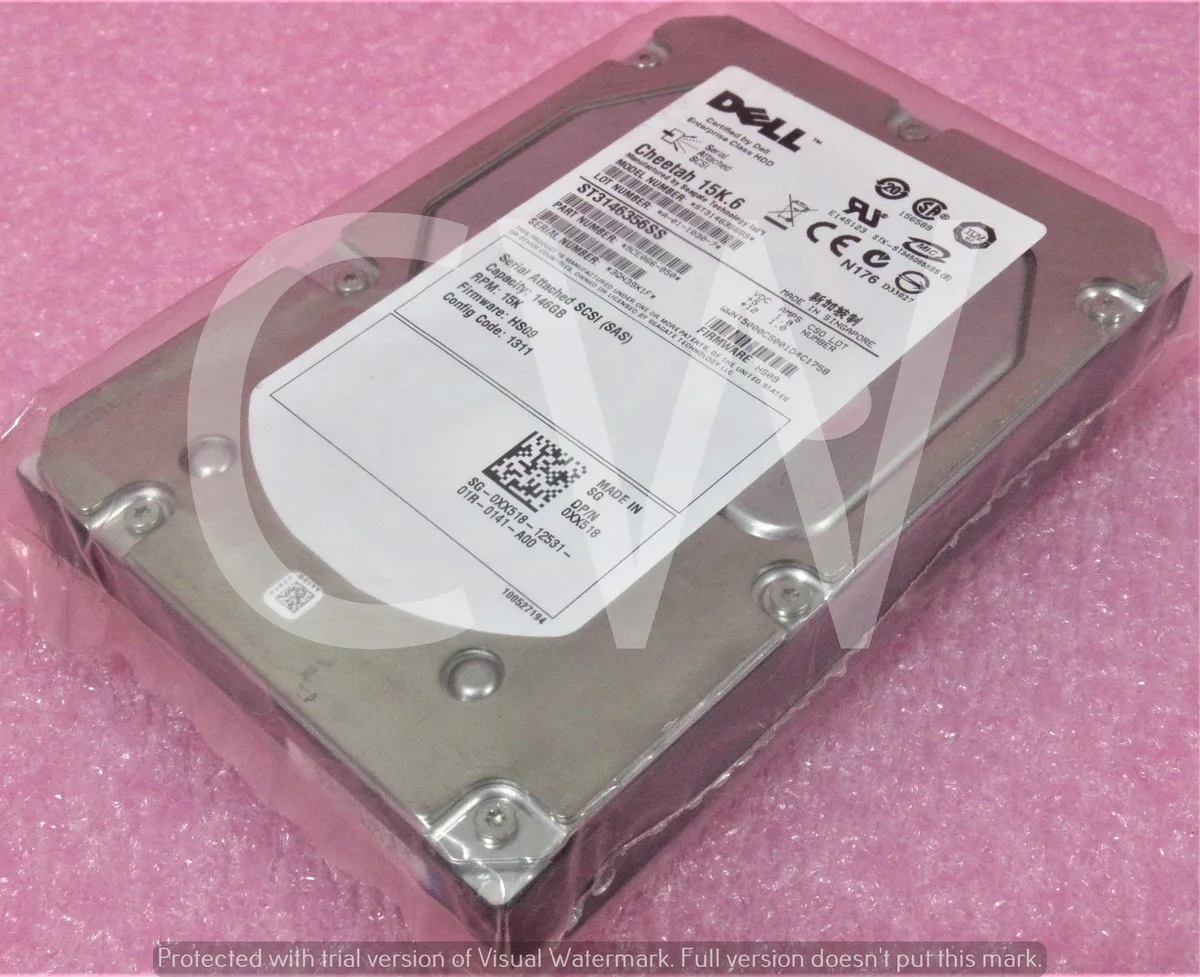 Silver 3.5 inch SAS hard drive bare unit