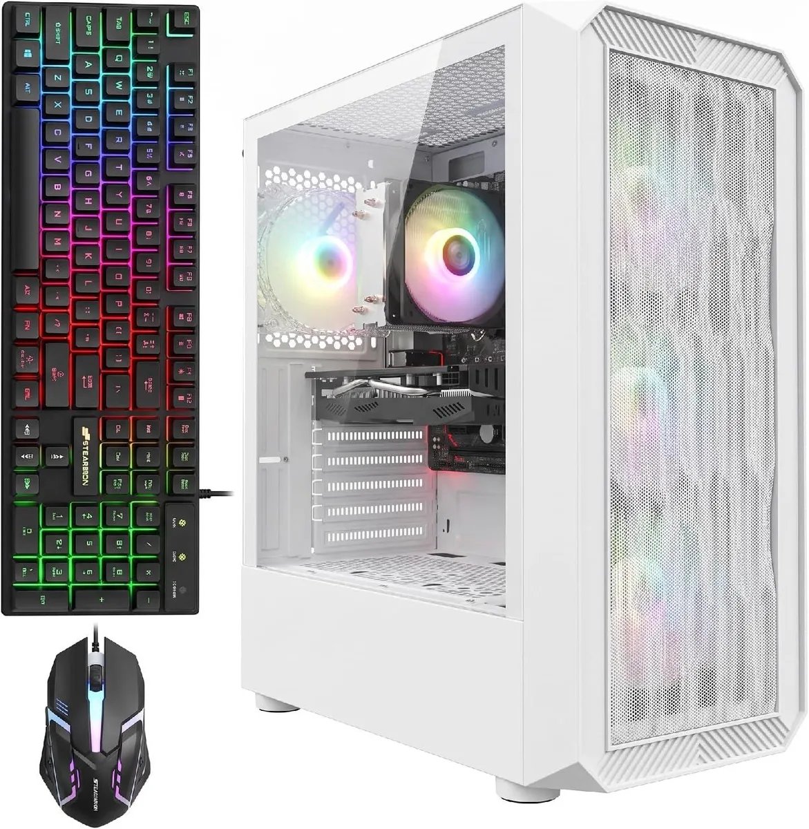 STGAubron STGAubron ABR1722 Gaming PC Ryzen 7 5700G 4.6GHz Radeon RX 5700 XT 16GB DDR4 2TB SSD WiFi 6 Windows 11 Home — fotografija proizvoda
