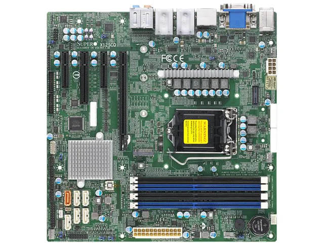Supermicro Supermicro MBD-X12SCQ-O LGA 1200 server motherboard — produktfoto