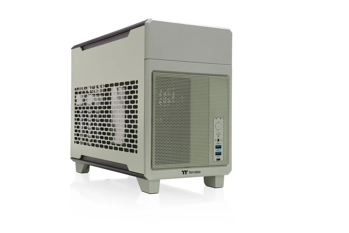 Thermaltake Thermaltake TR100 Mini-ITX Matcha Green PC Case CA-11A-00SENN-00 — produktbilde