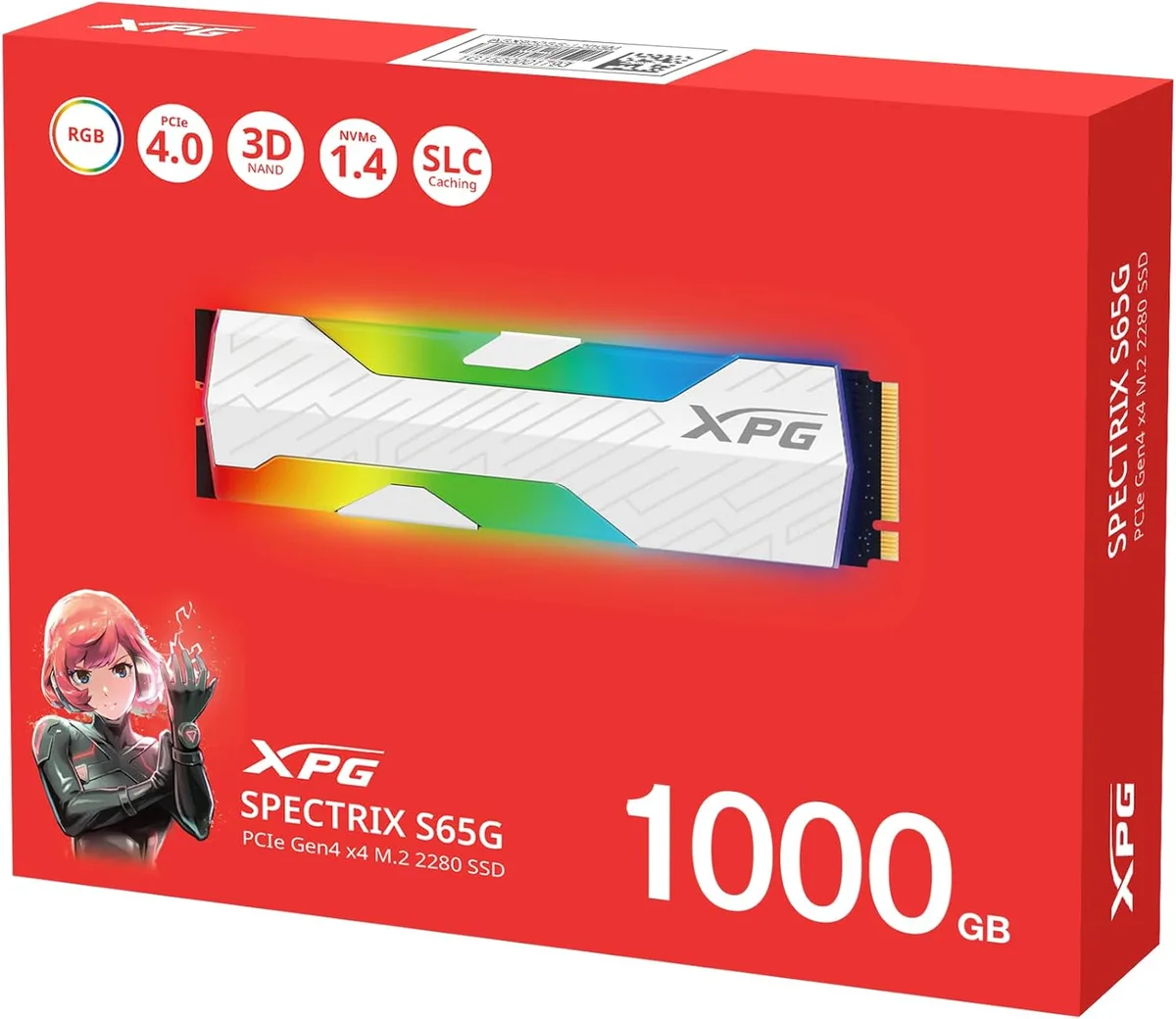 XPG XPG SPECTRIX S65G 1TB internal SSD SSPECTRIXS65G-1000G-CI — 商品写真