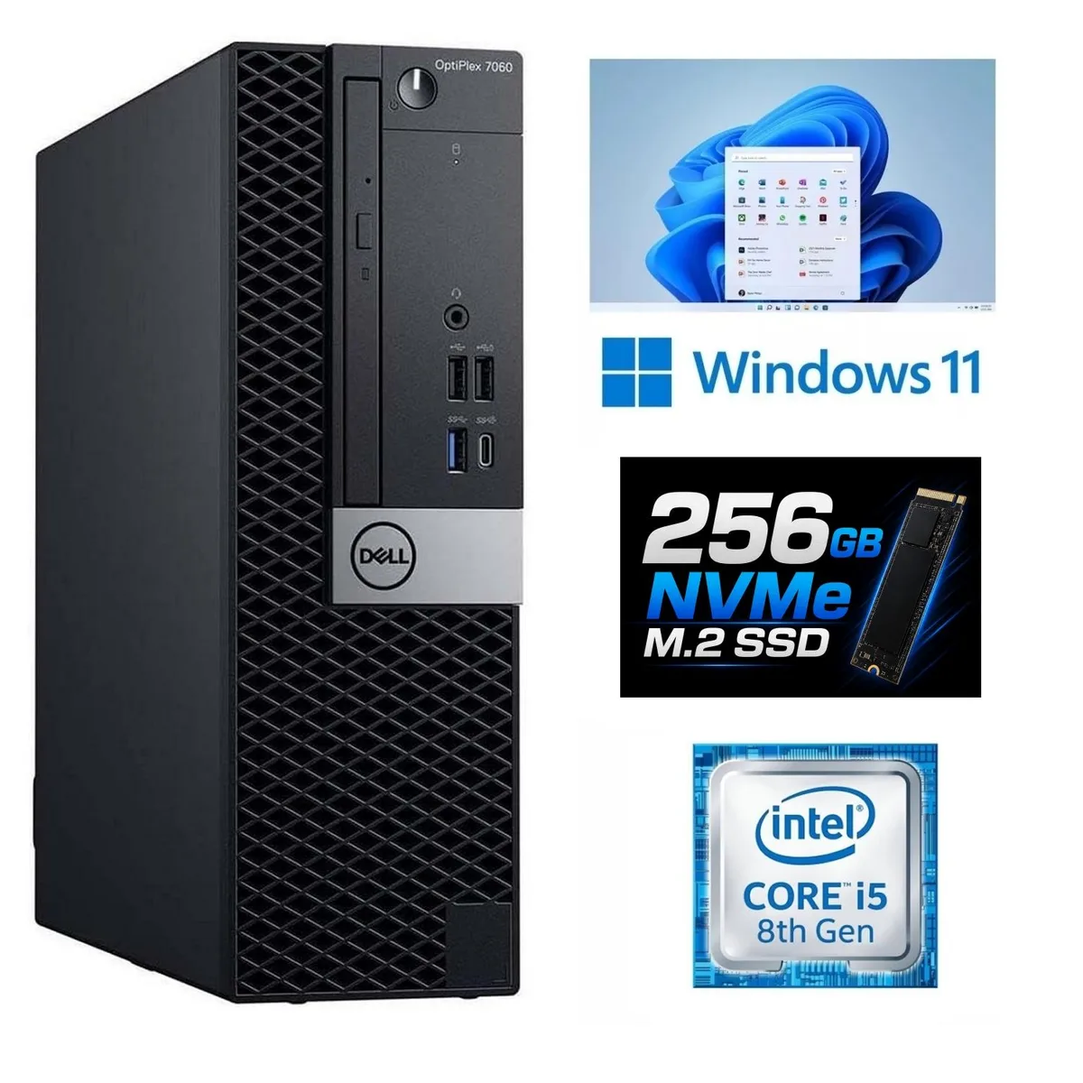 DELL DELL OptiPlex 7060 SFF i5-8500 16GB 256GB NVMe Windows 11 Pro — toote foto