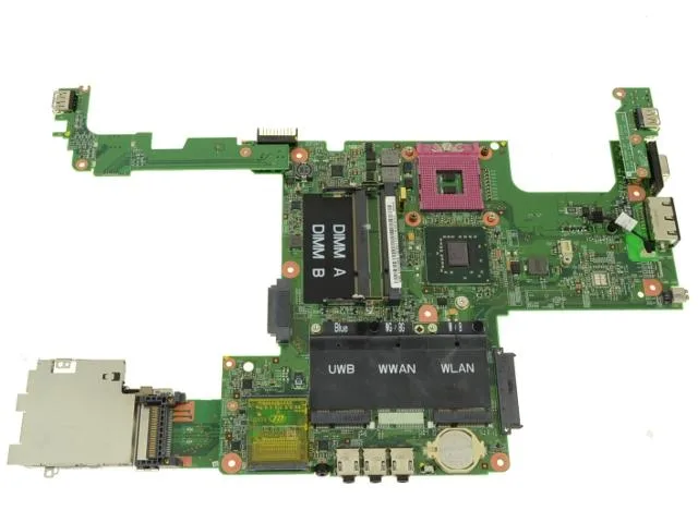 Green Dell Vostro 500 laptop motherboard with integrated Intel graphics, part PP384