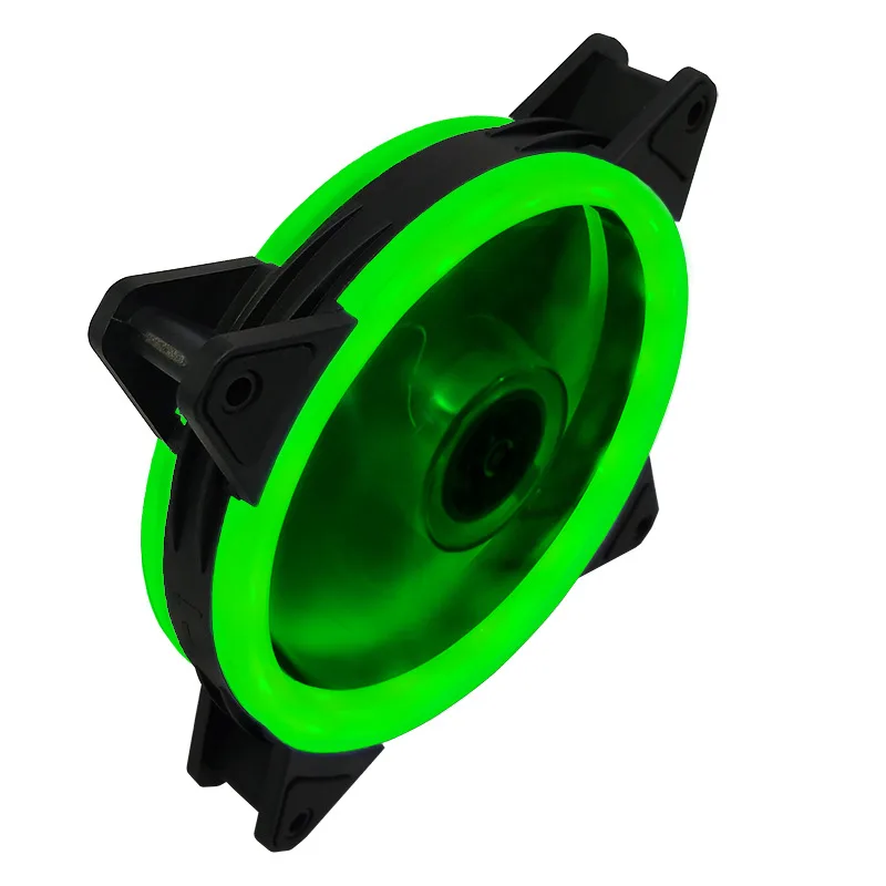Corn Electronics Corn Electronics 120mm Case Fan 3-Pack Green LED 1200 RPM 25 DBA 35 CFM — product photo