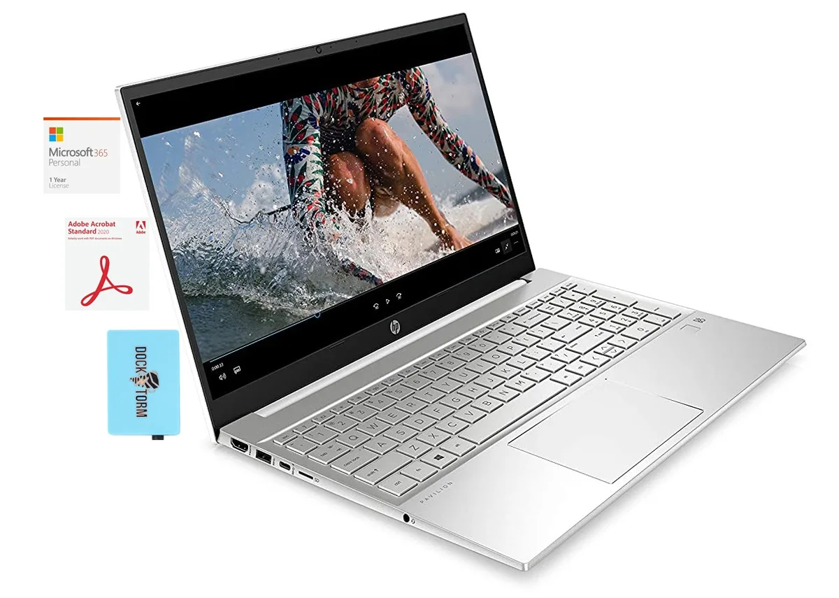 HP HP Pavilion QQ2-01024 laptop 15.6" i7-1165G7 16GB DDR4 1TB PCIe SSD Win 10 Pro — photo du produit