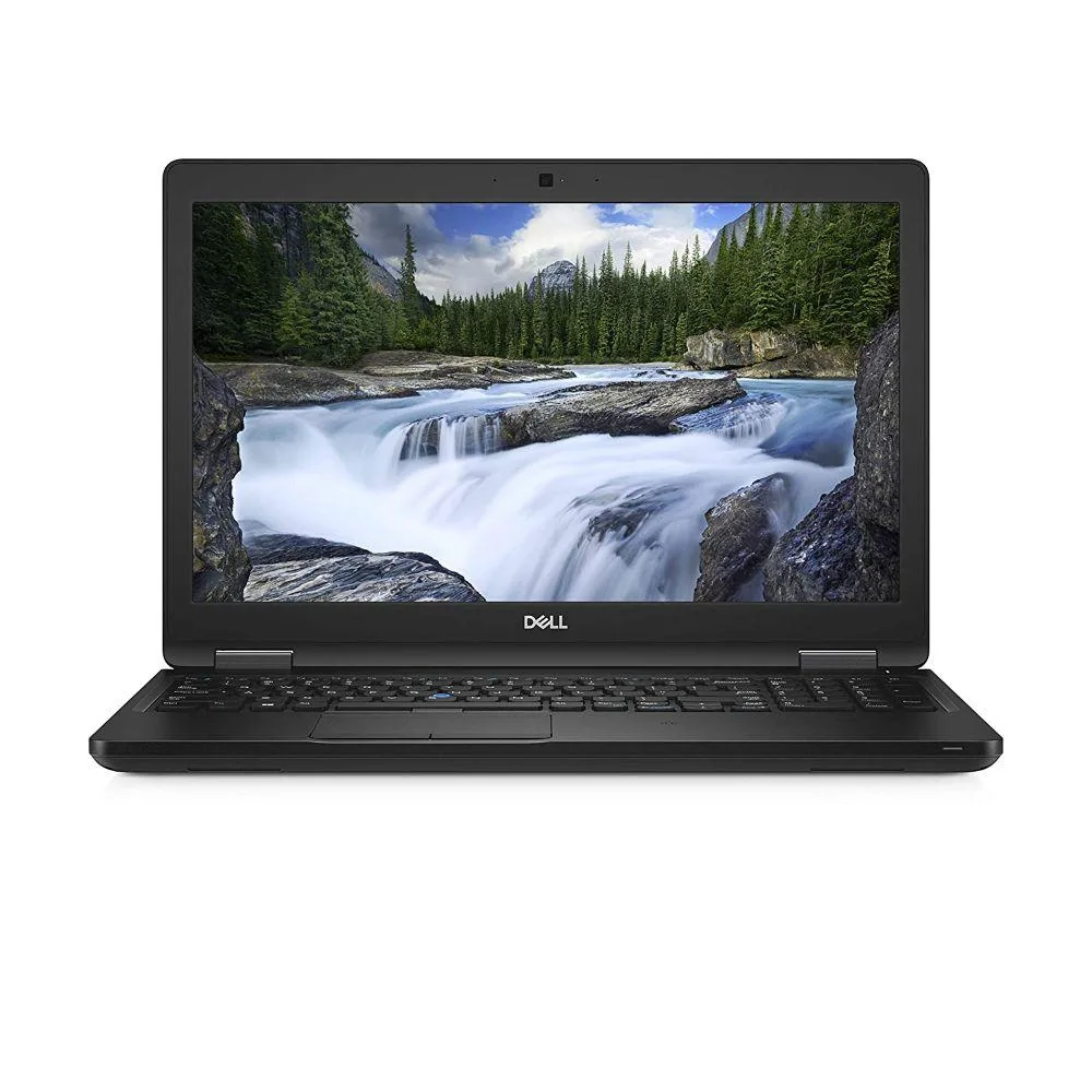 Silver Dell Latitude 5590 15.6 inch laptop closed lid webcam visible