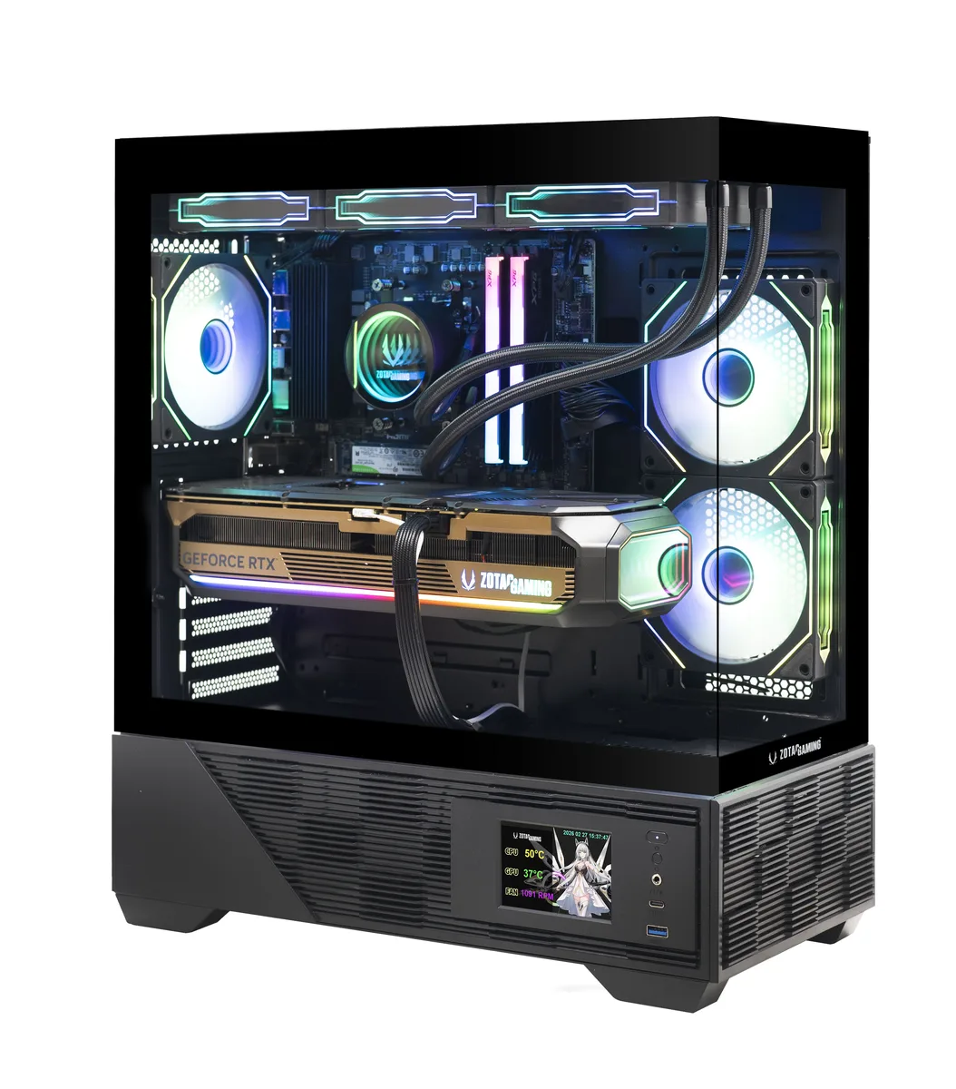 ZOTAC ZOTAC MEK5080BA9800DBR5 gaming PC RTX 5080 Ryzen 7 9800X3D 32GB DDR5 2TB NVME — product photo