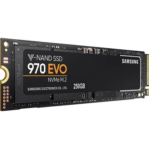 SAMSUNG SAMSUNG 970 EVO M.2 2280 250GB NVMe internal SSD MZ-V7E250E — produktbild
