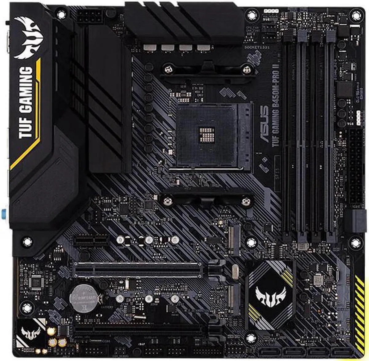 ASUS ASUS TUF GAMING B450M-PRO II AMD Ryzen 3 DDR4 HDMI Dual M.2 micro ATX motherboard — product photo