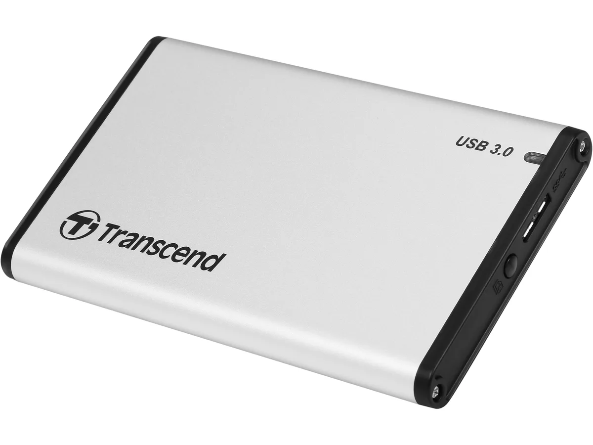 Transcend Transcend TS0GSJ25S3 2.5" SATA USB 3.0 drive enclosure Silver — 제품 사진