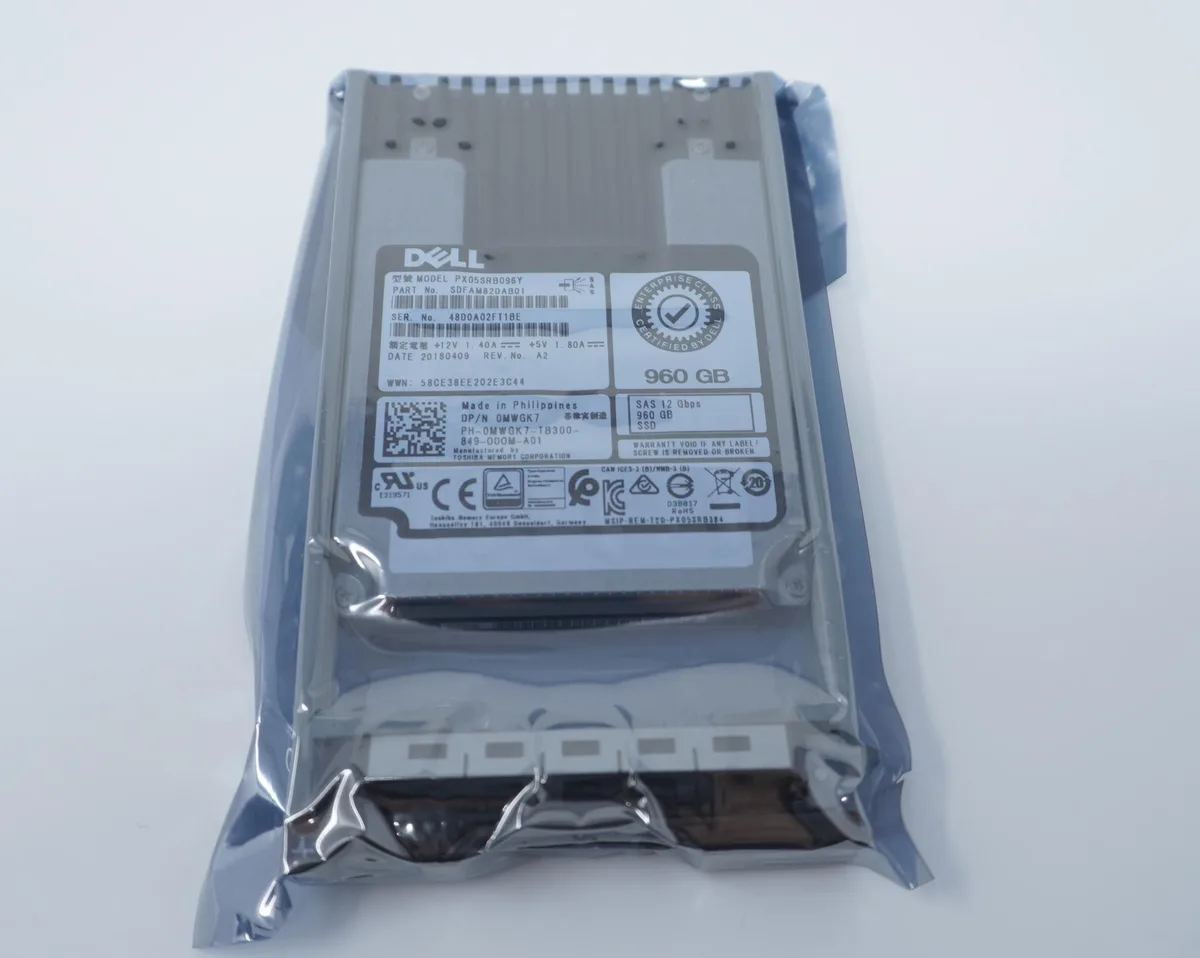 DELL DELL PX05SRB096Y 960GB 2.5" SAS enterprise SSD — productfoto