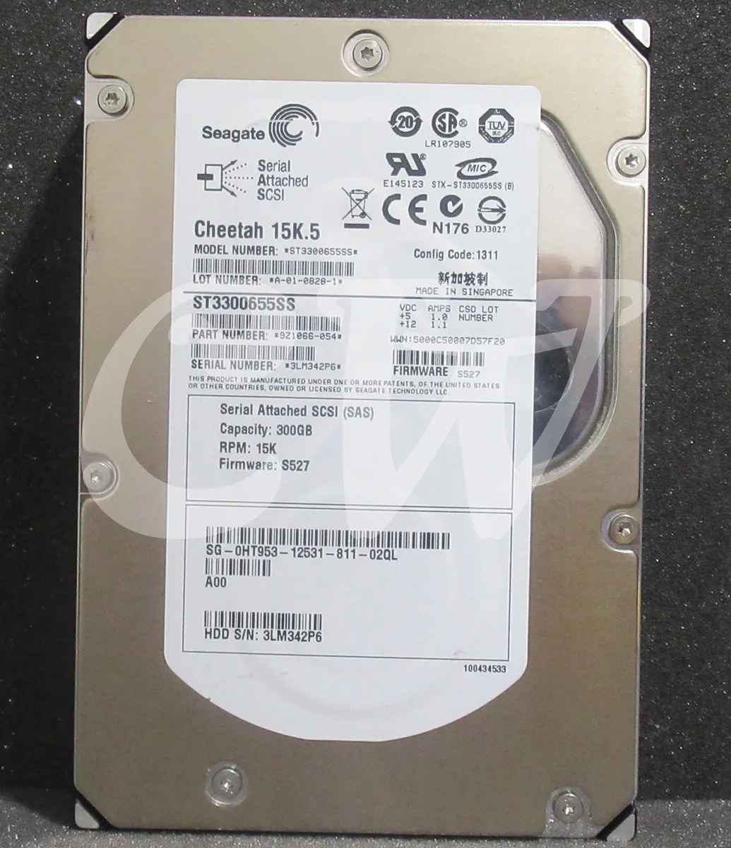 DELL DELL HT953 ST3300655SS 300GB 15000RPM 3.5in SAS internal hard drive — produktbild