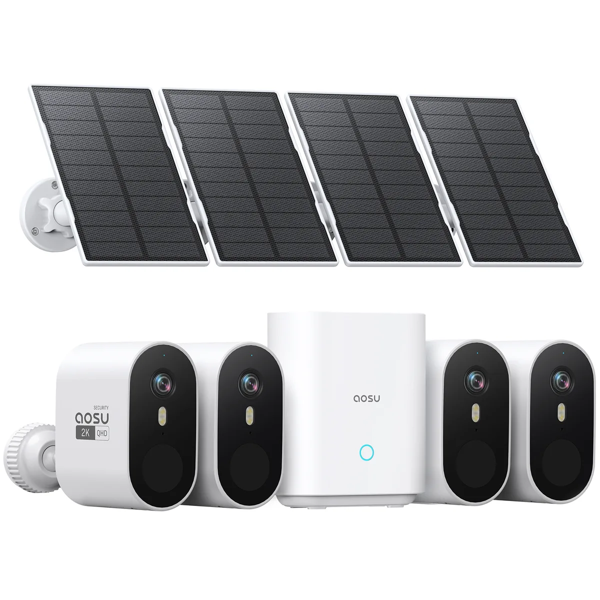 AOSU AOSU C7P-4H 4-Channel 2048x1536 32GB Surveillance Security System — produkto nuotrauka