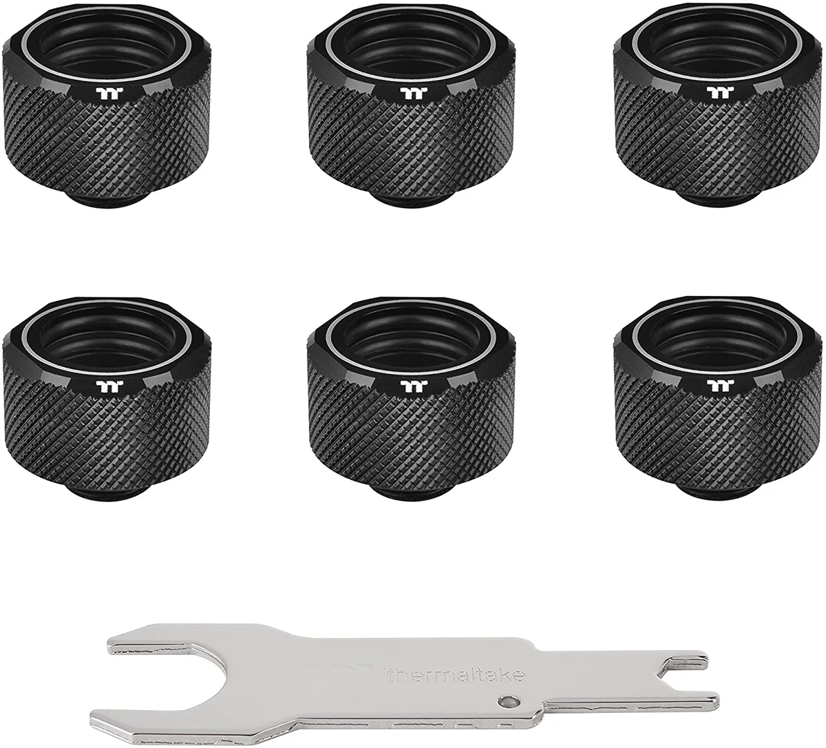 Black compression fitting kit for water cooling loops