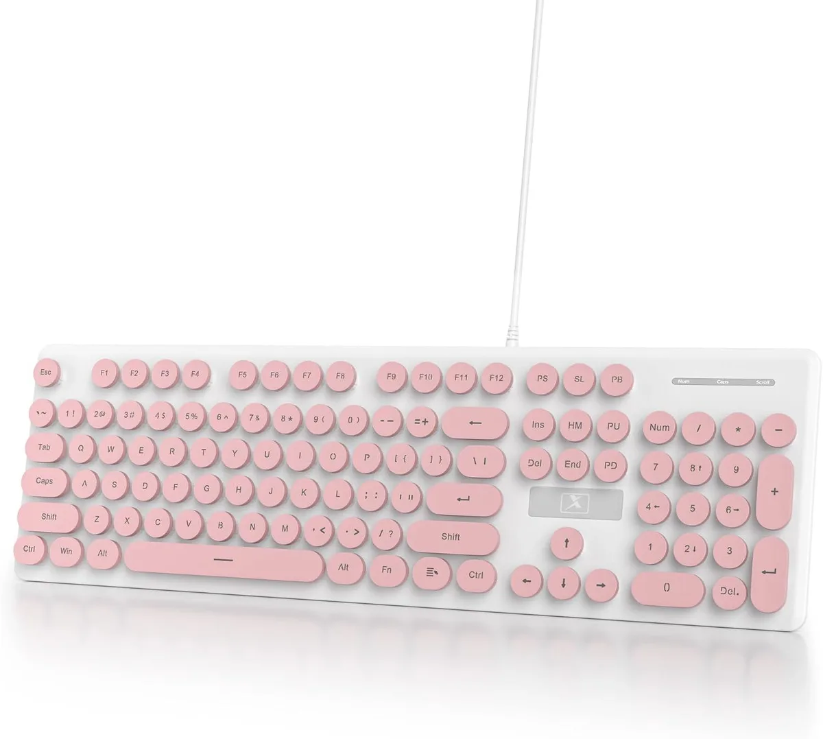 usbroway usbroway 104-key Wired Retro Gaming Keyboard Pink — product photo