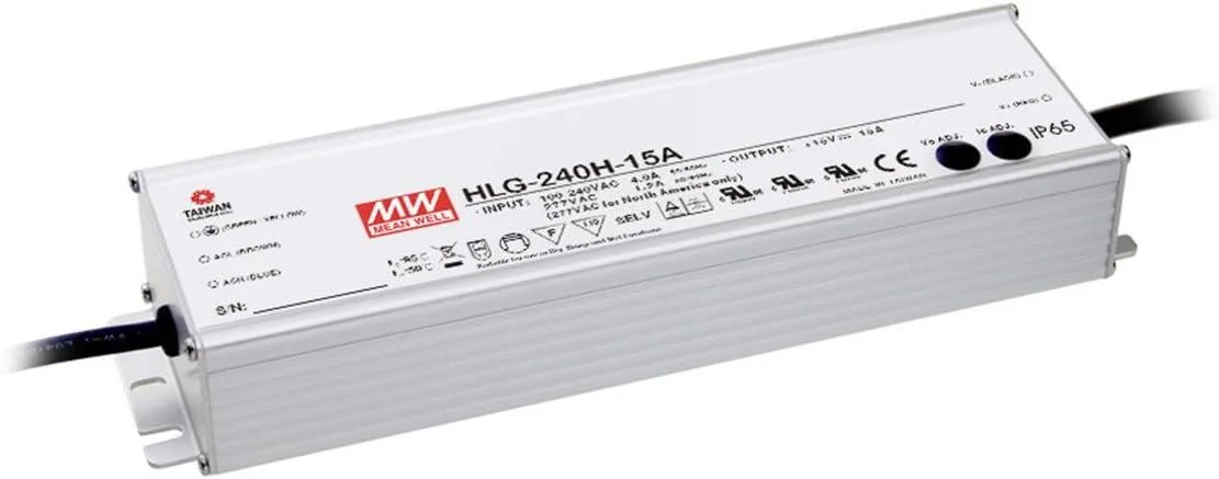 Rectangular metal power supply unit with IP65/IP67 rating