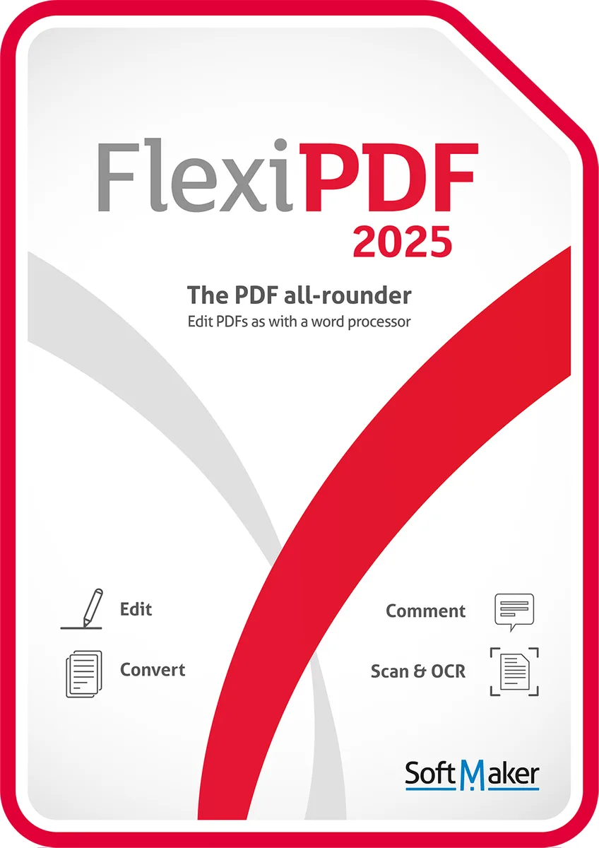 SoftMaker SoftMaker BN-0033-E FlexiPDF 2025 Windows 3-Devices Download — fotografia produktu
