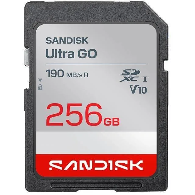 SanDisk SanDisk Ultra GO SDXC 256GB memory card 190MB/s — 제품 사진