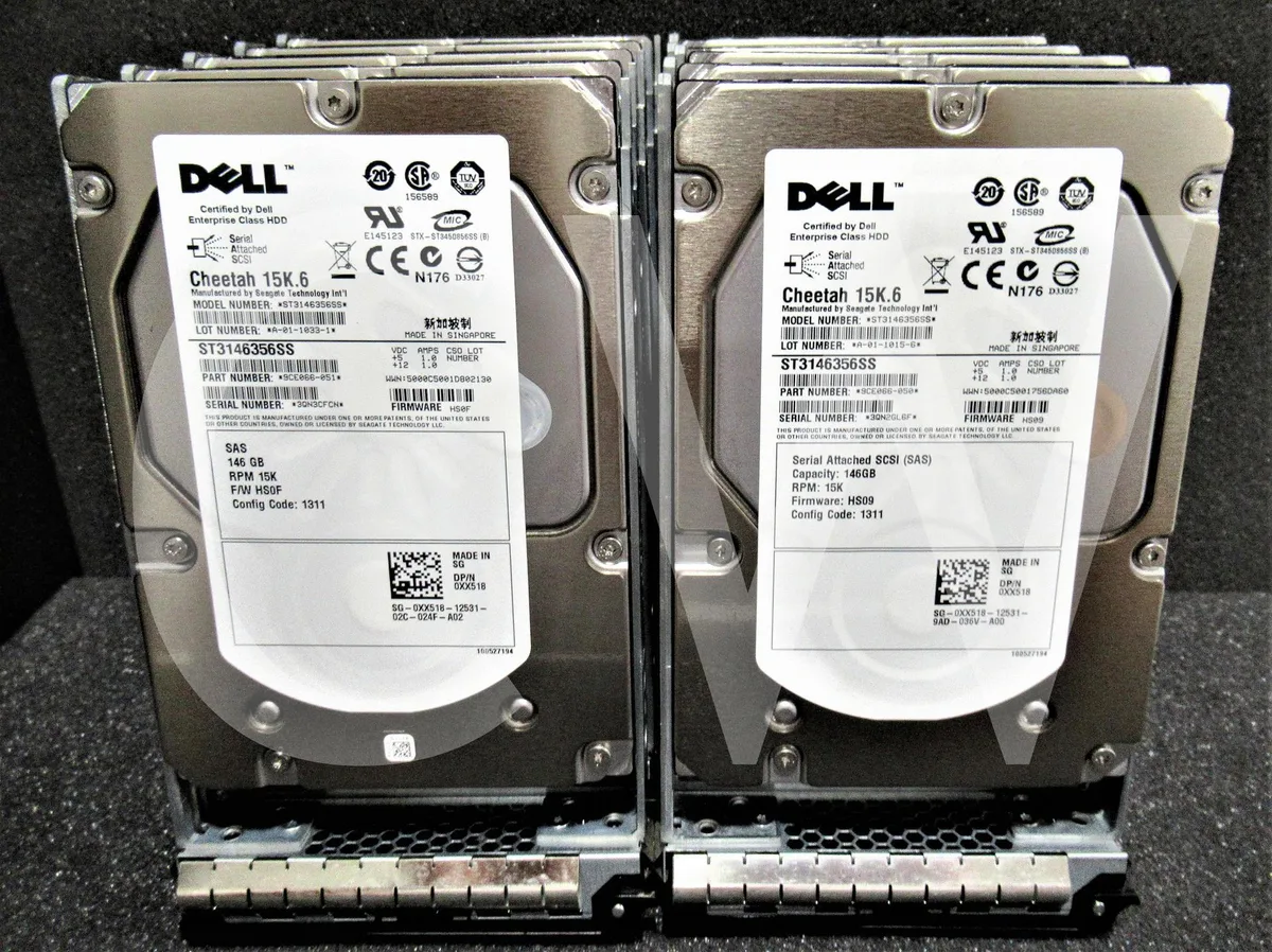 DELL DELL XX518 ST3146356SS 146GB 15K RPM 3.5" SAS internal hard drive — Produktfoto