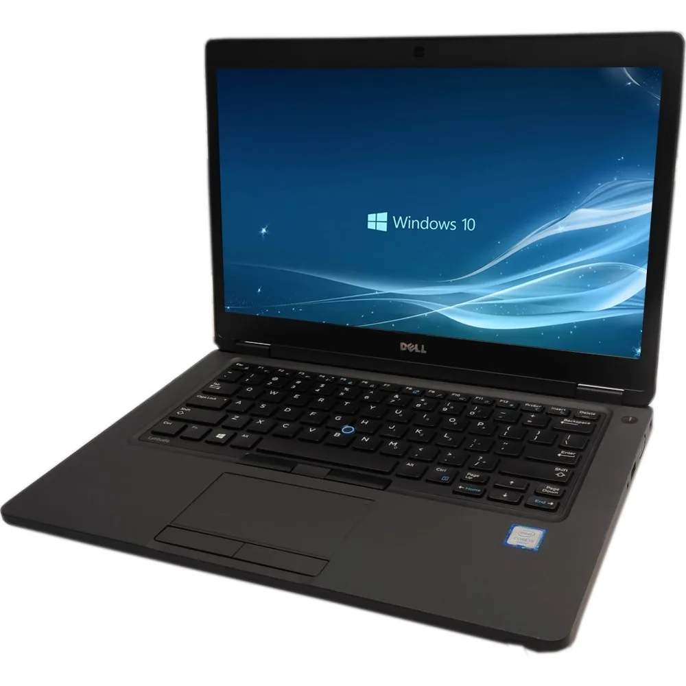 Black Dell Latitude 5480 laptop with 14.0 inch screen