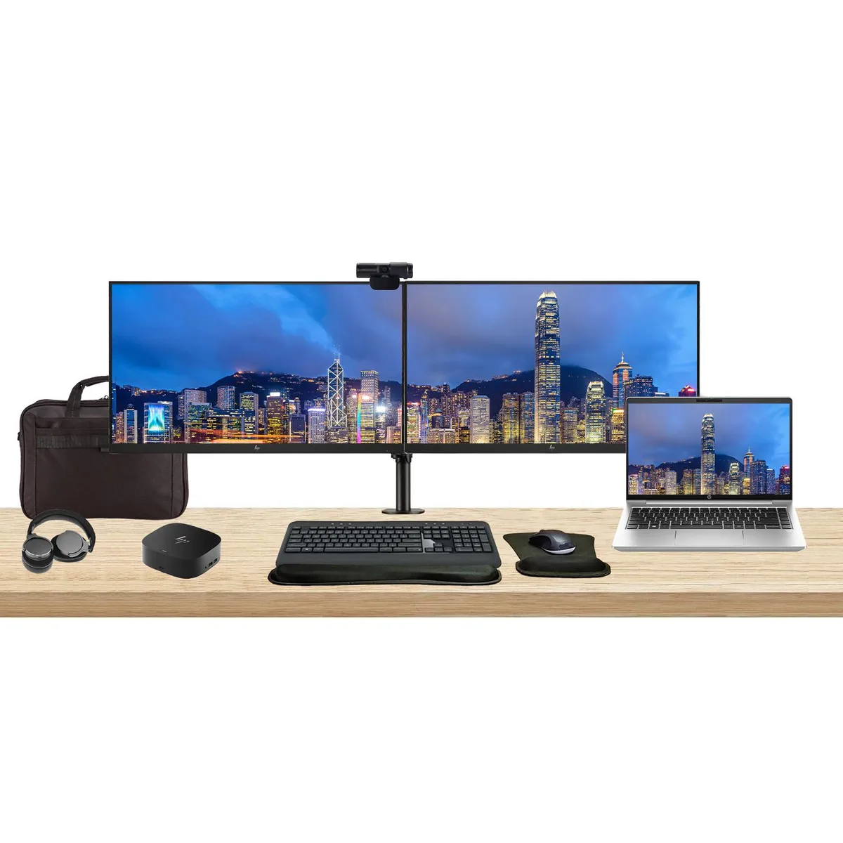HP HP ProBook 440 G10 14" i7-1355U 16GB 512GB 2×24" Monitors Dock Kit — 商品写真