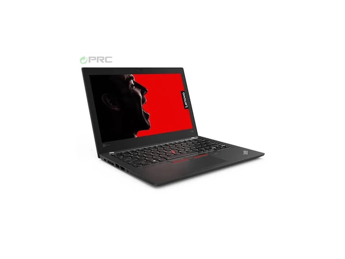 Black Lenovo ThinkPad X280 12.5 inch laptop closed lid