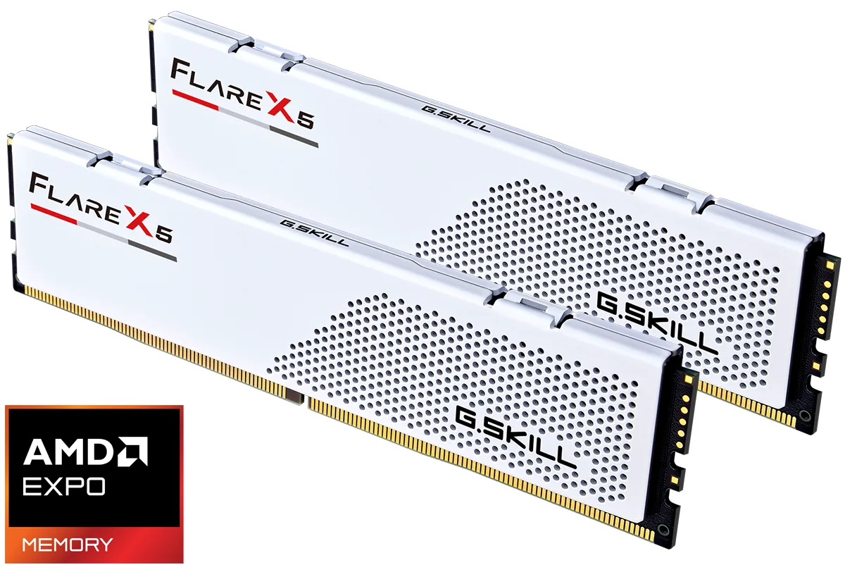 G.SKILL G.SKILL Flare X5 F5-6000J2836G32GX2-FX5W 64GB DDR5 desktop RAM — product photo