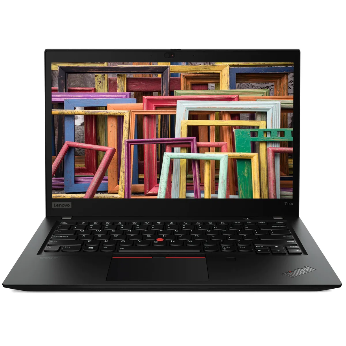 Black thin-and-light ThinkPad T14s Gen 1 laptop 14 inch FHD IPS display