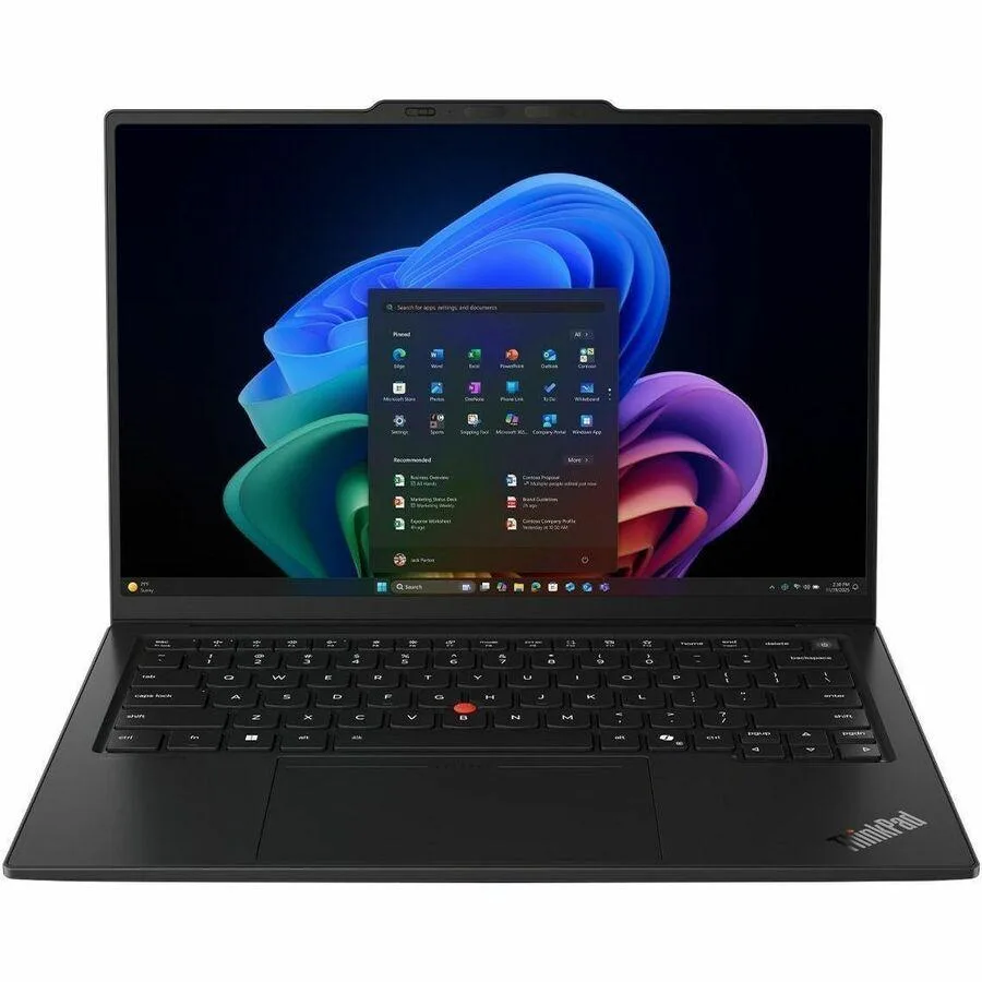 Black 14 inch laptop with touchscreen display closed