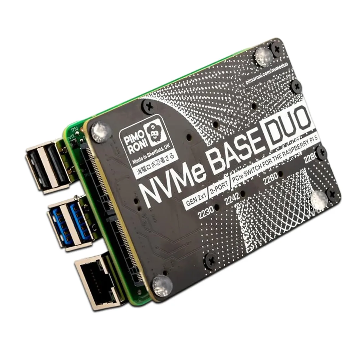 Pimoroni Pimoroni PIM704 NVMe Base Duo development board — 商品写真