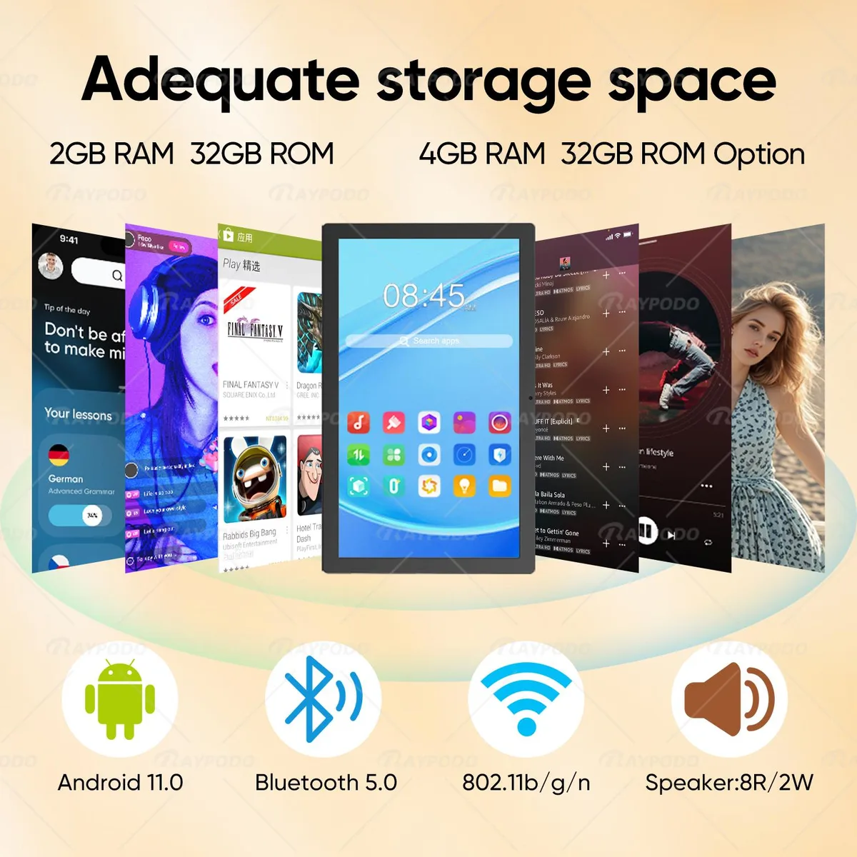 RAYPODO RAYPODO 21.5" RK3568 Black 2GB+16GB Android 11 All-in-One PC — صورة المنتج