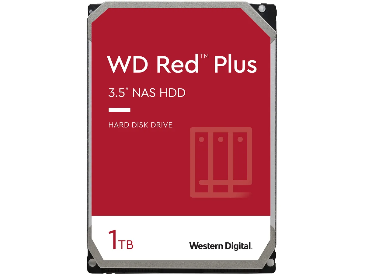 Western Digital Western Digital WD10EFRX Red Plus 1TB 5400 RPM 64MB SATA 3.5" internal hard drive — φωτογραφία προϊόντος