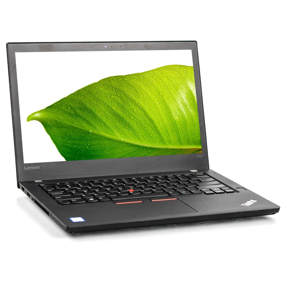 Black 14 inch ThinkPad T470 laptop matte finish closed lid