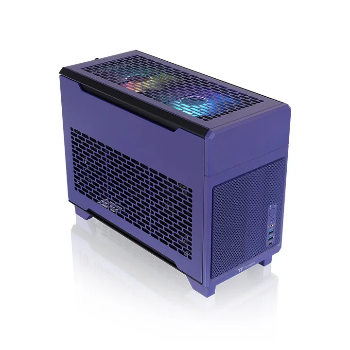 Thermaltake Thermaltake TR100 SFF PC Case Mini-ITX 18.9L 360mm GPU 280mm Radiator Future Dusk CA-11A-00SNNN-00 — photo du produit