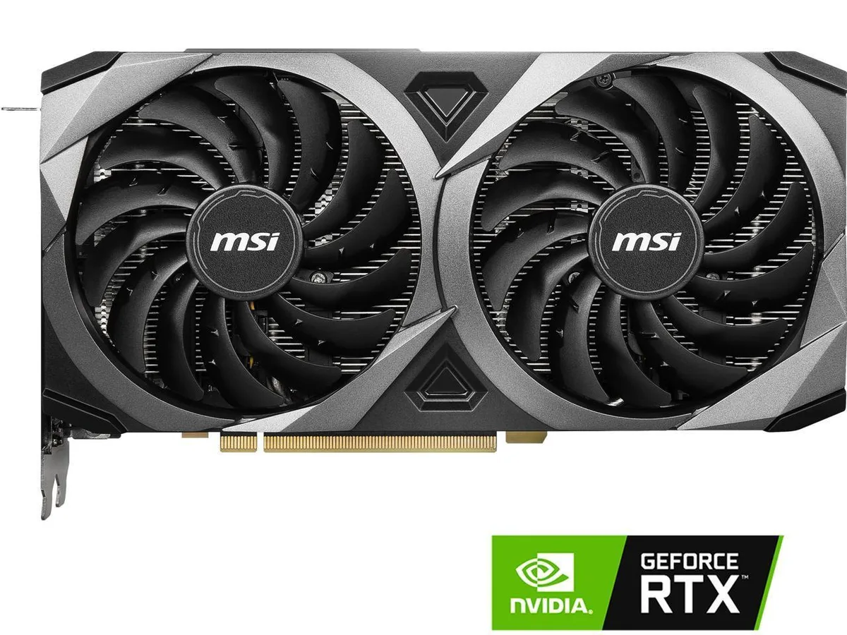 MSI MSI GeForce RTX 3070 Ventus 2X 8G OC LHR graphics card — product photo
