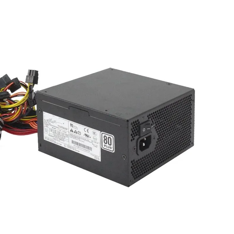 Silver ATX power supply unit with 80 PLUS Gold badge