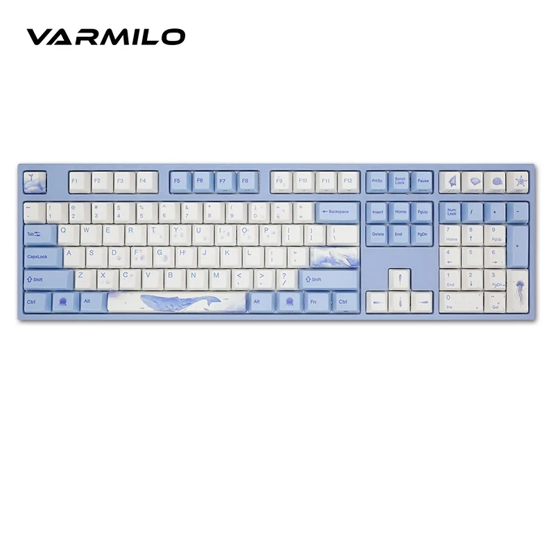 Varmilo Varmilo VD108M Sea Melody 108-key Cherry MX Blue gaming keyboard — product photo
