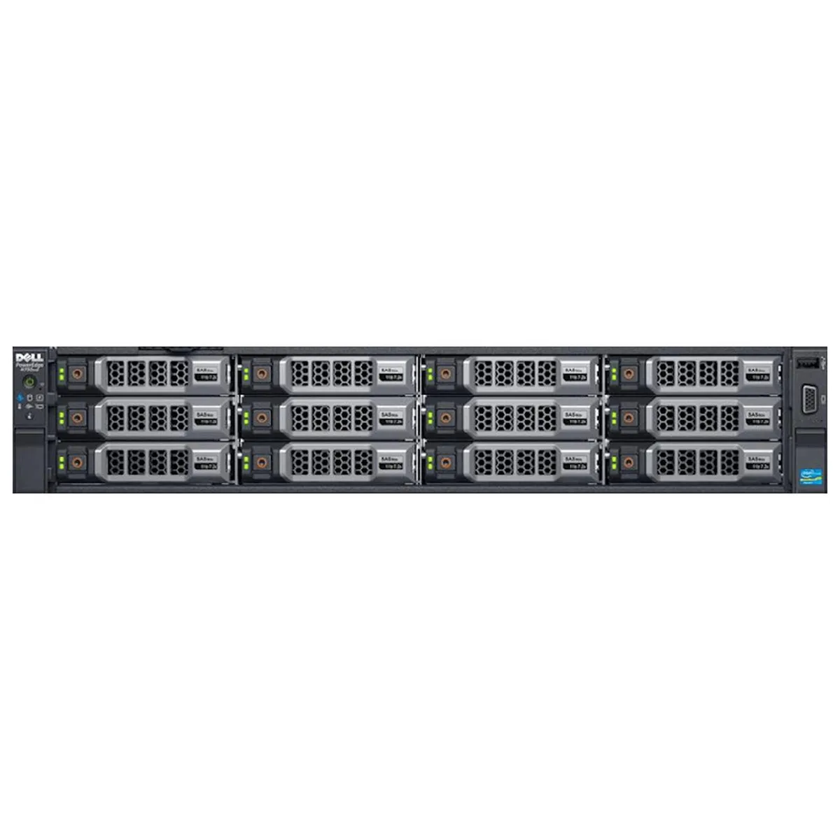 DELL DELL PowerEdge R730xd 2U rack server 2× Xeon E5-2660 v3 2.6GHz 10-core 64GB DDR4 H730 12× 3.5" trays — photo du produit